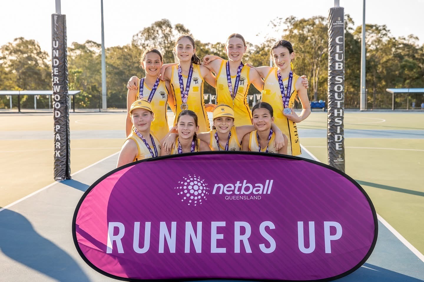 Netball club celebrates being runner up in their 2025 Netball carnival